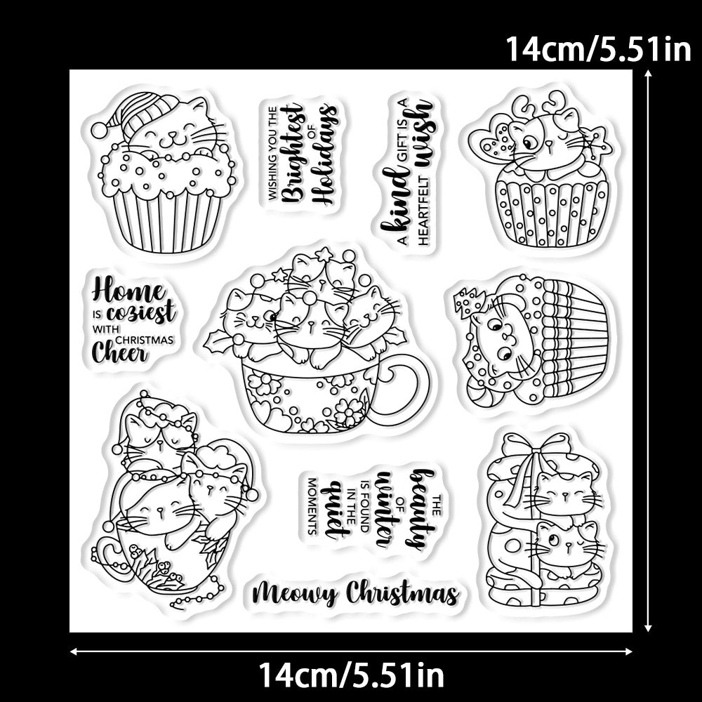 Christmas Kitten Mug Dies & Stamps Set