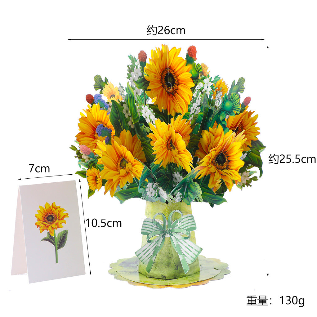 3D Pop-Up Card Creative Bouquet