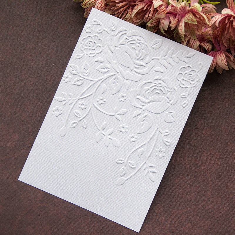 Flower Decor Plastic Embossing Folder