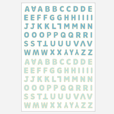 Cute Alphabets Numbers Cartoon Decorative Stickers