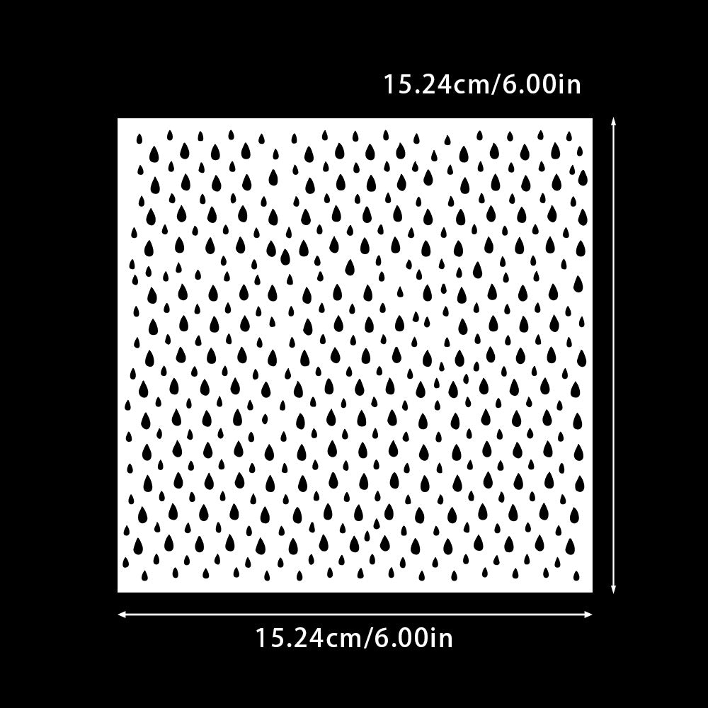 Raindrop Pattern DIY Painting Hollow Stencil