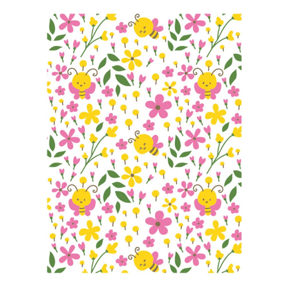 4 PCS Bees and Flowers Pattern DIY Painting Hollow Stencil