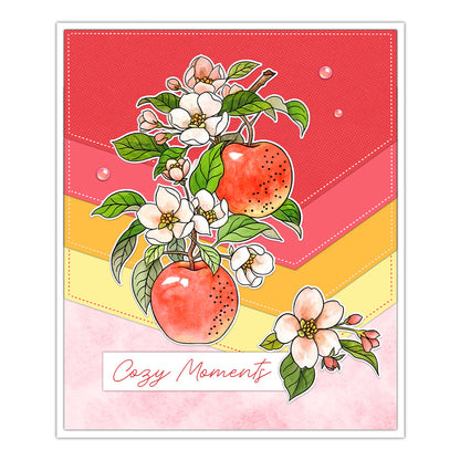 Apples and Flowers Dies & Stamps Set