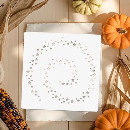 Spiral Stars Background DIY Painting Hollow Stencil