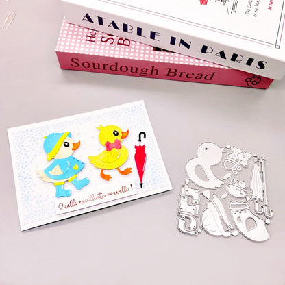 Ducklings and Umbrellas Metal Cutting Dies
