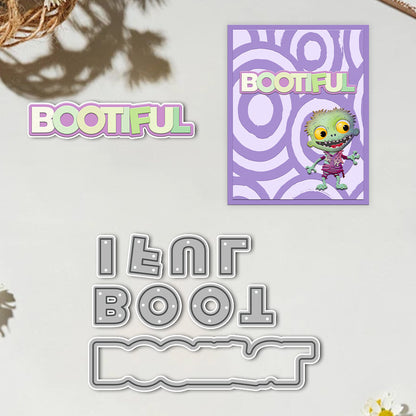 "Bootiful" Words Metal Cutting Dies