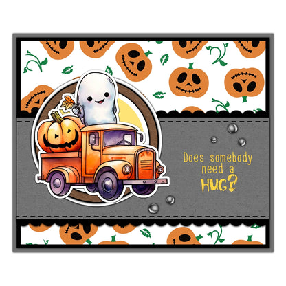 Halloween Spooky Pumpkin Dies & Stamps Set