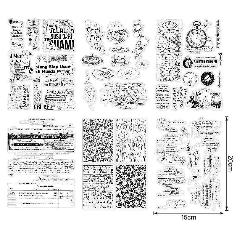 Decorative Background DIY Scrapbook Clear Stamps