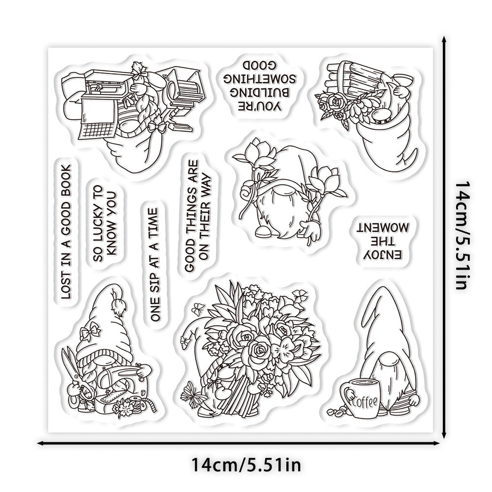 Office Gnome Clear Stamps