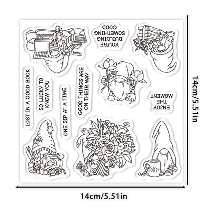 Office Gnome Clear Stamps