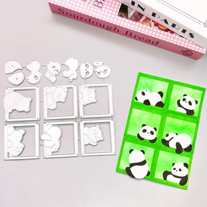 Cute Little Panda Metal Cutting Dies