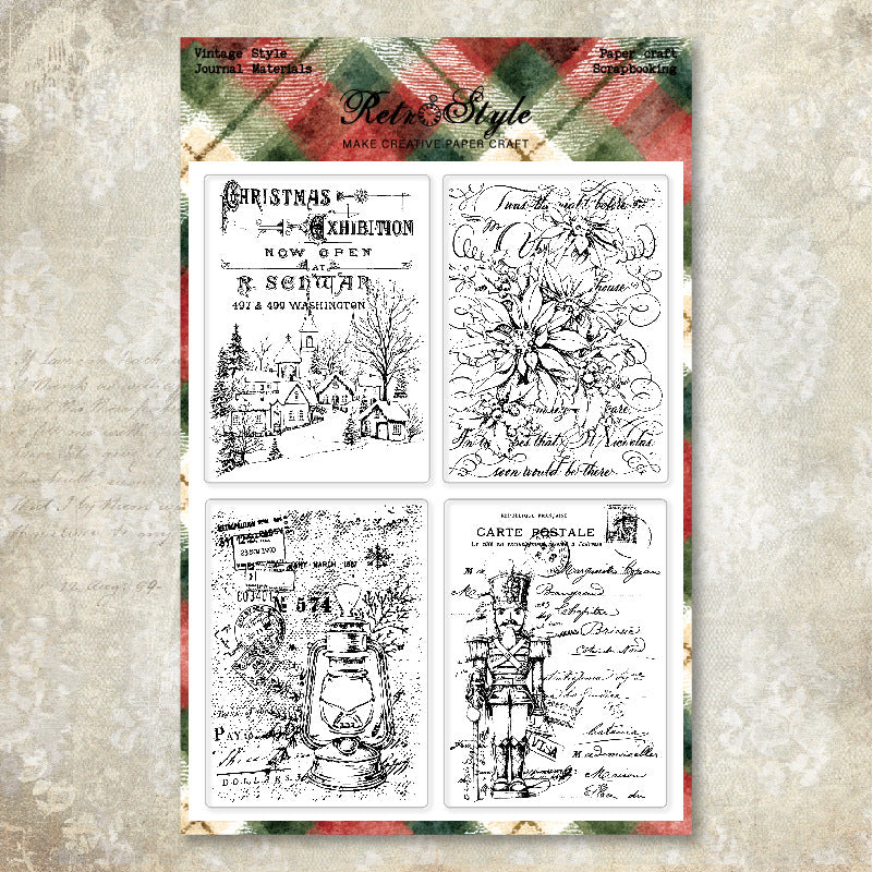 Christmas Series DIY Decorative Journal Clear Stamps