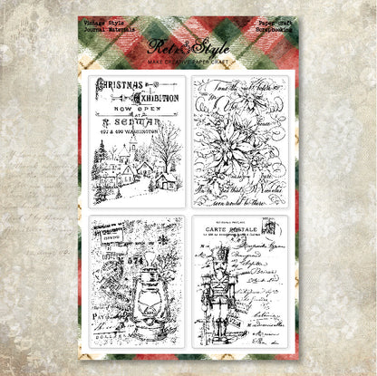 Christmas Series DIY Decorative Journal Clear Stamps