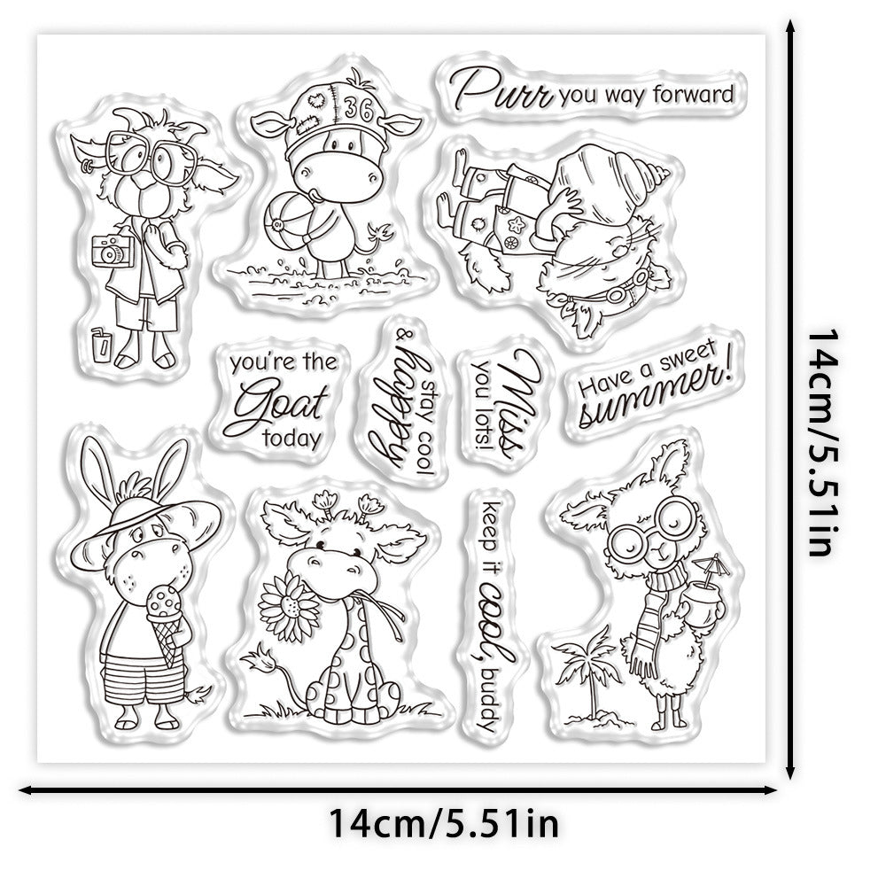 Holiday Animals Clear Stamps
