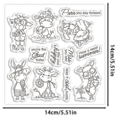 Holiday Animals Clear Stamps