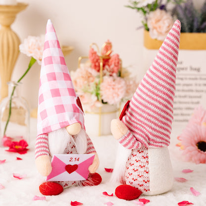 Valentine's Day Gnome Doll Ornaments