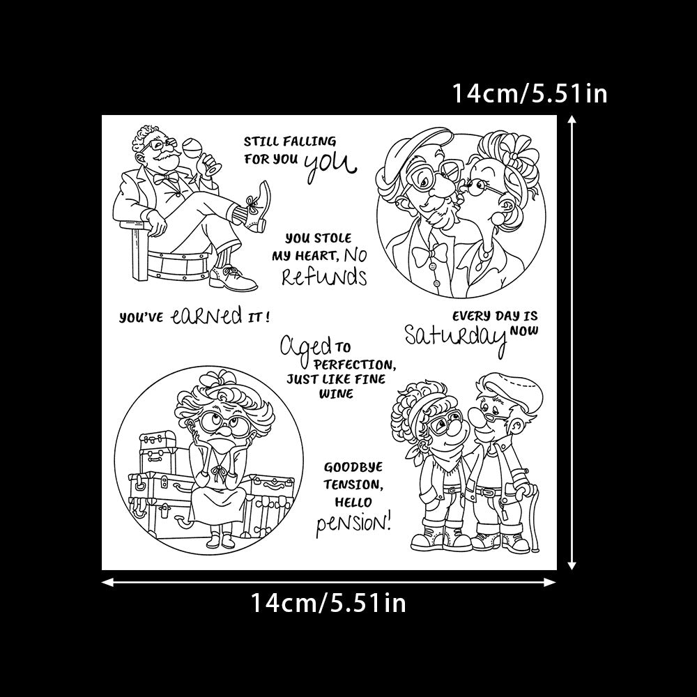 Retirement Life Dies & Stamps Set