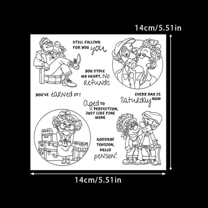 Retirement Life Dies & Stamps Set