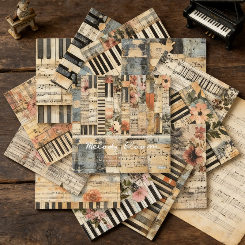 24PCS 6" Melody Bloom Scrapbook Paper & Cardstock