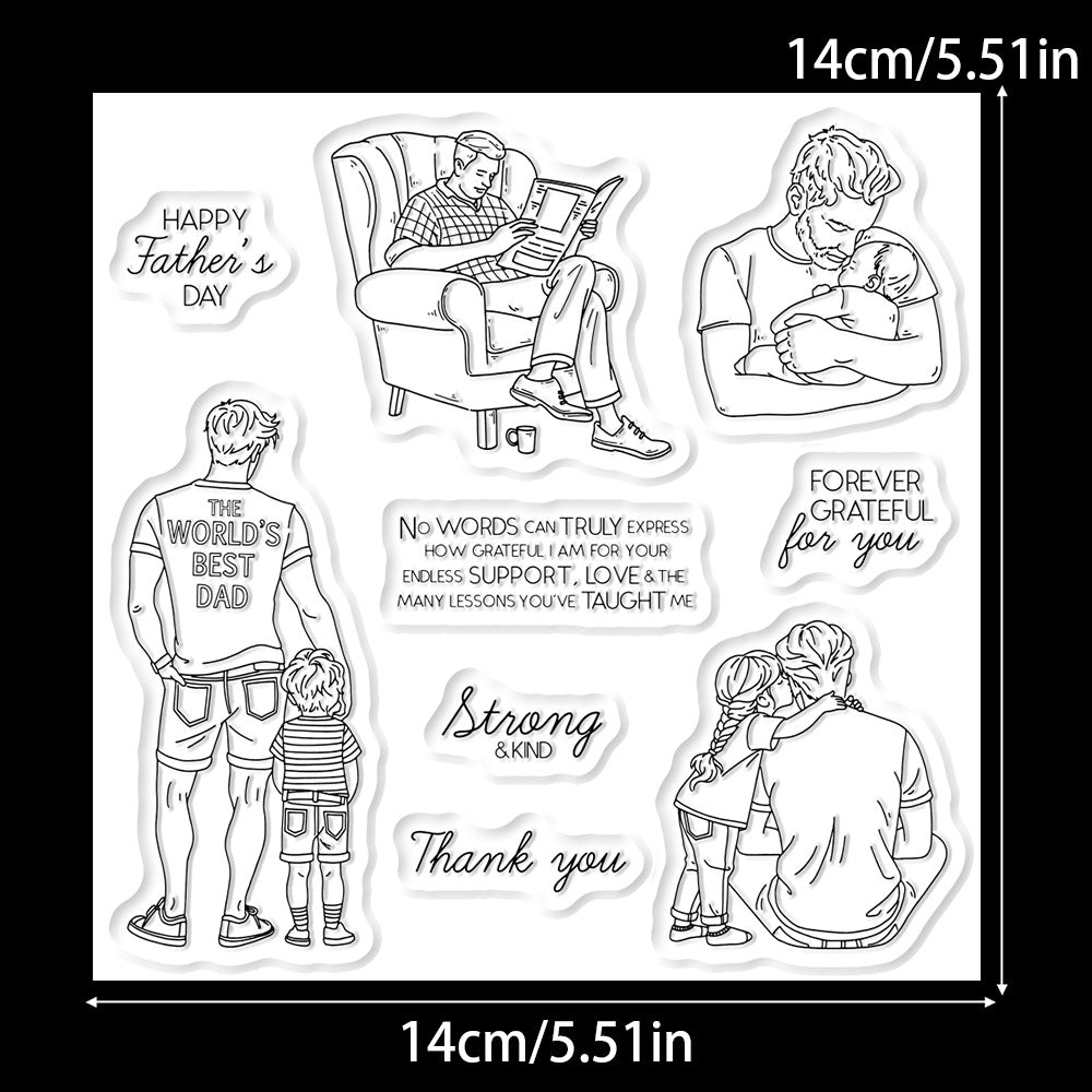 Love Dad Kids Dies & Stamps Set