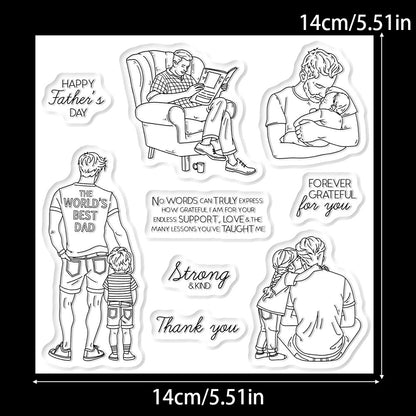 Love Dad Kids Dies & Stamps Set