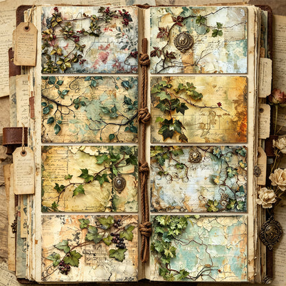 A5 Vineyard Series Journal Scrapbook Paper