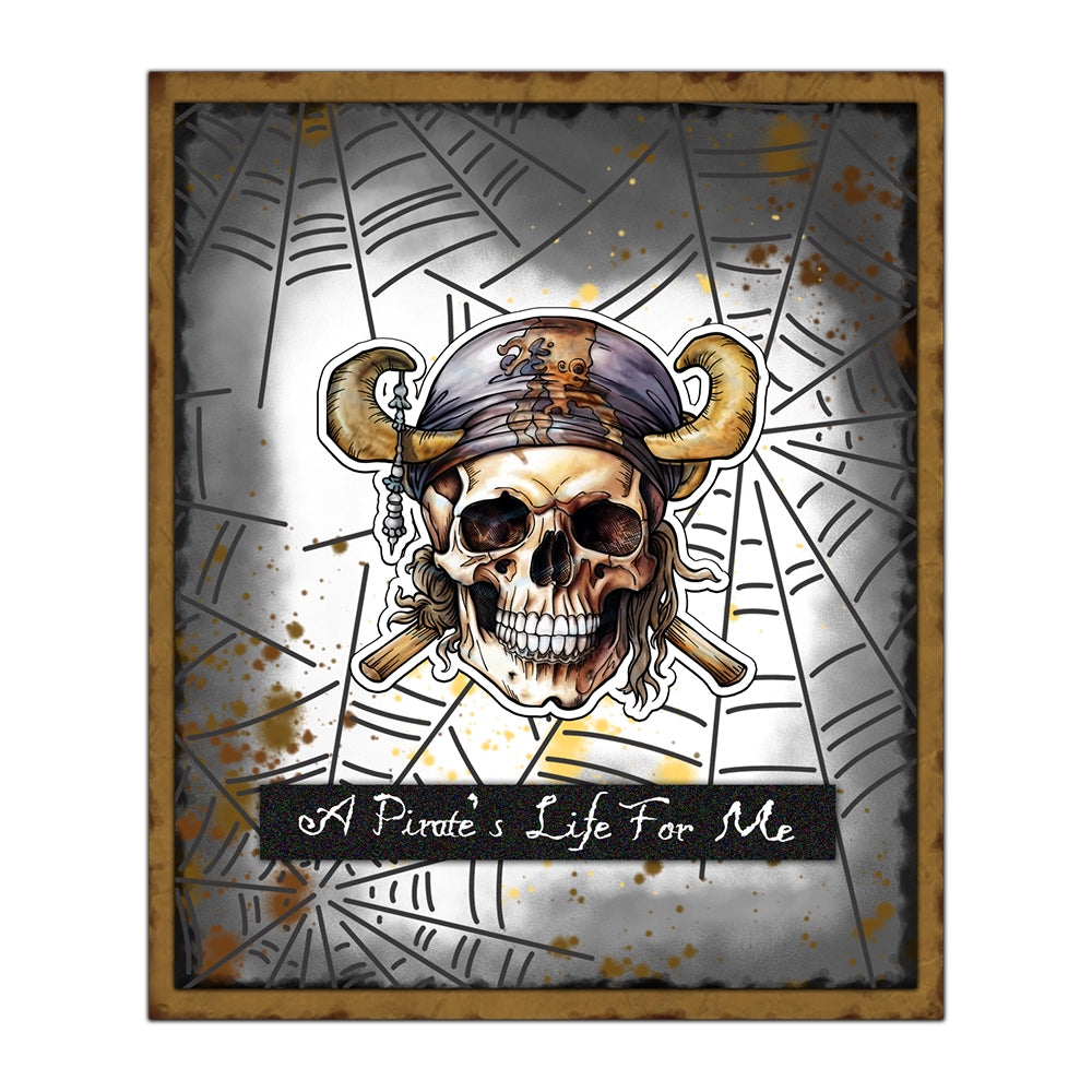 Skeleton Pirate Treasure Dies & Stamps Set