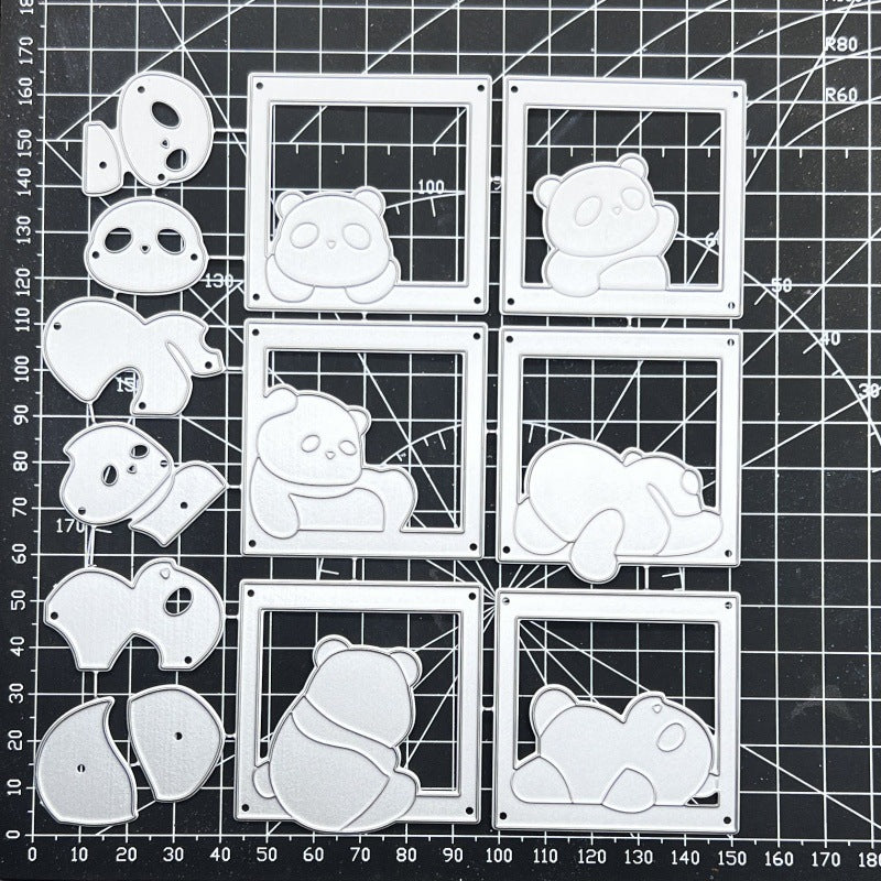 Cute Little Panda Metal Cutting Dies