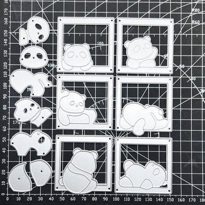 Cute Little Panda Metal Cutting Dies