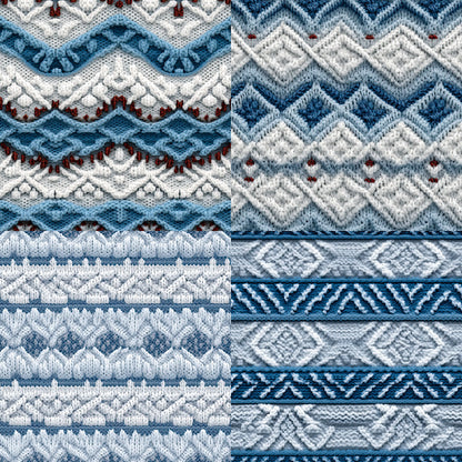 24PCS 6" Winter Sweater Scrapbook Paper & Cardstock