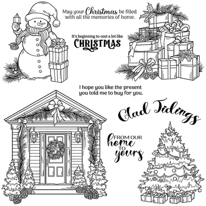 Christmas Decorative Dies & Stamps Set