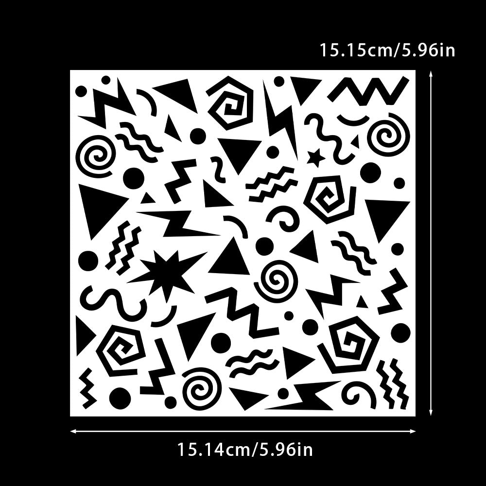 Graffiti Pattern DIY Painting Hollow Stencil