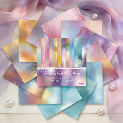 24PCS 6" Iridescent Hue Scrapbook Paper & Cardstock