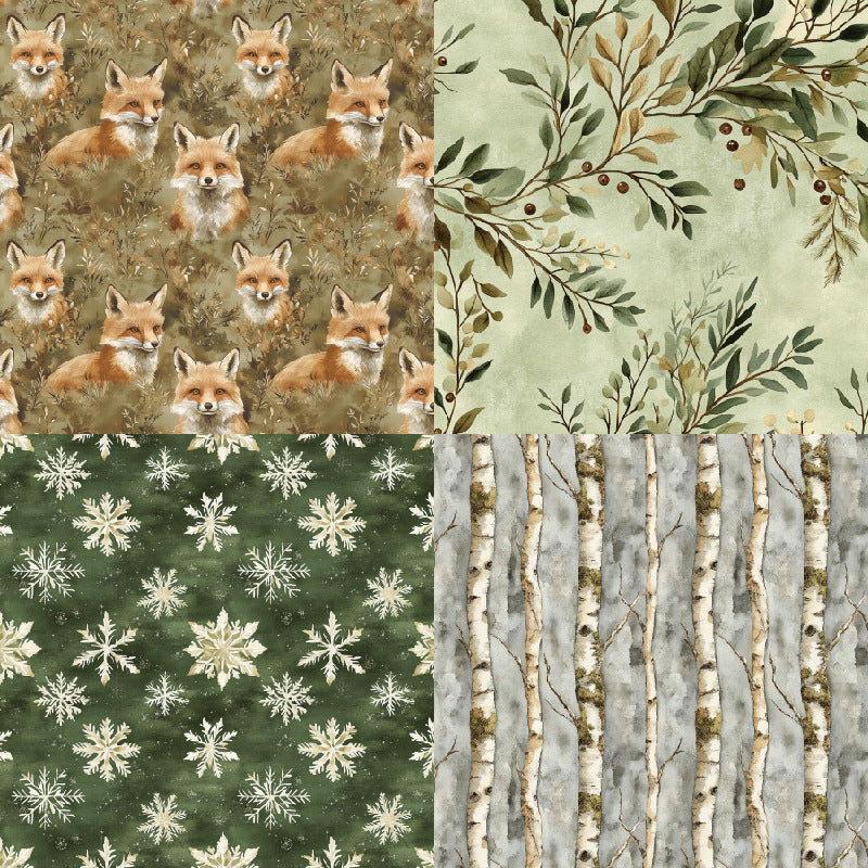 24PCS 6" Forest Scrapbook Paper & Cardstock