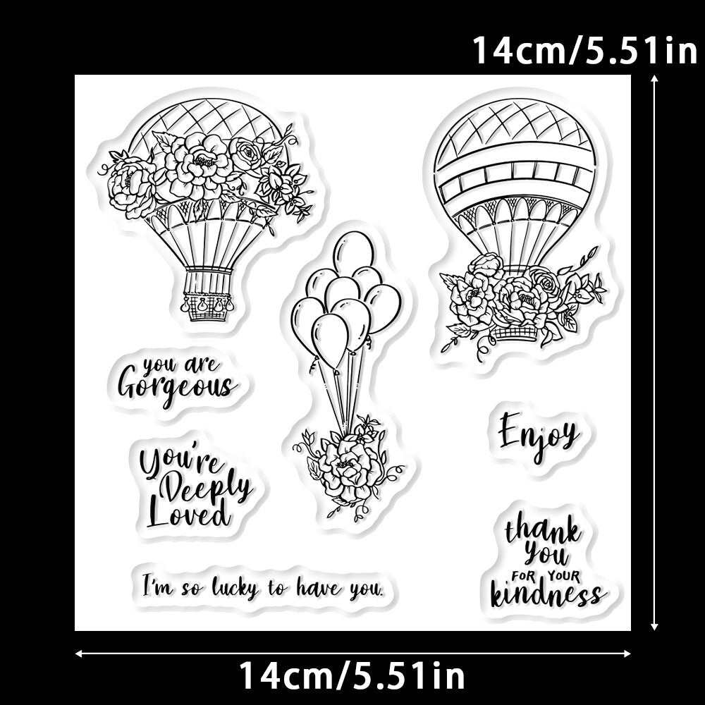 Hot Air Balloon Clear Stamps