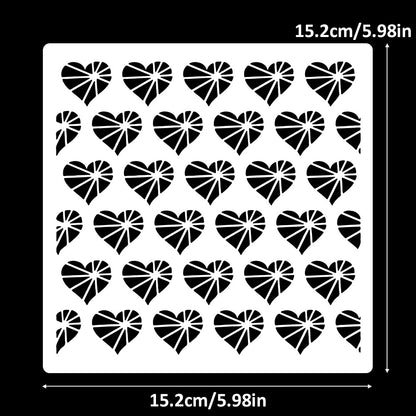 Love Background DIY Painting Hollow Stencil