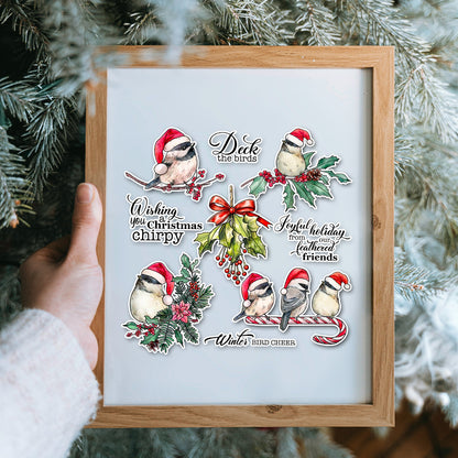 Christmas Birds Dies & Stamps Set
