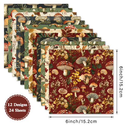 24PCS 6" Viable Scrapbook Paper & Cardstock