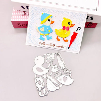 Ducklings and Umbrellas Metal Cutting Dies