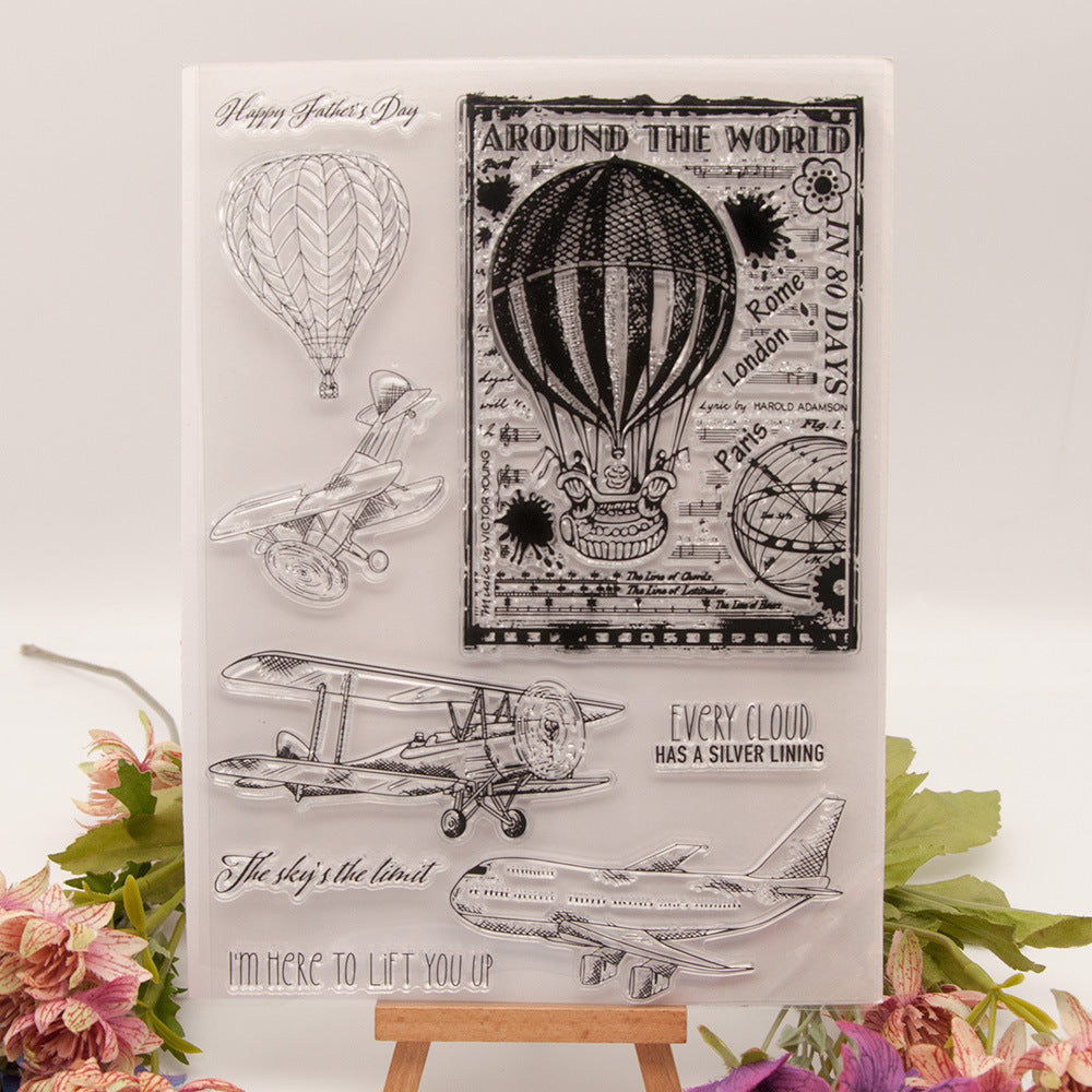 Travel Theme DIY Scrapbook Clear Stamps