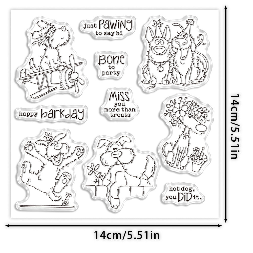 Carefree Puppies Dies & Stamps Set