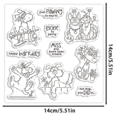 Carefree Puppies Dies & Stamps Set