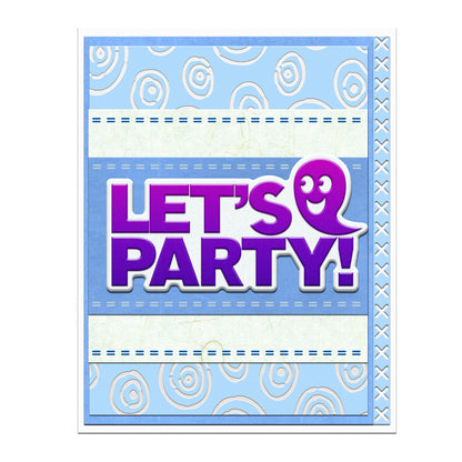 "LET"S PARTY" Words Metal Cutting Dies