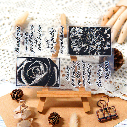 Rose Pattern Clear Stamps