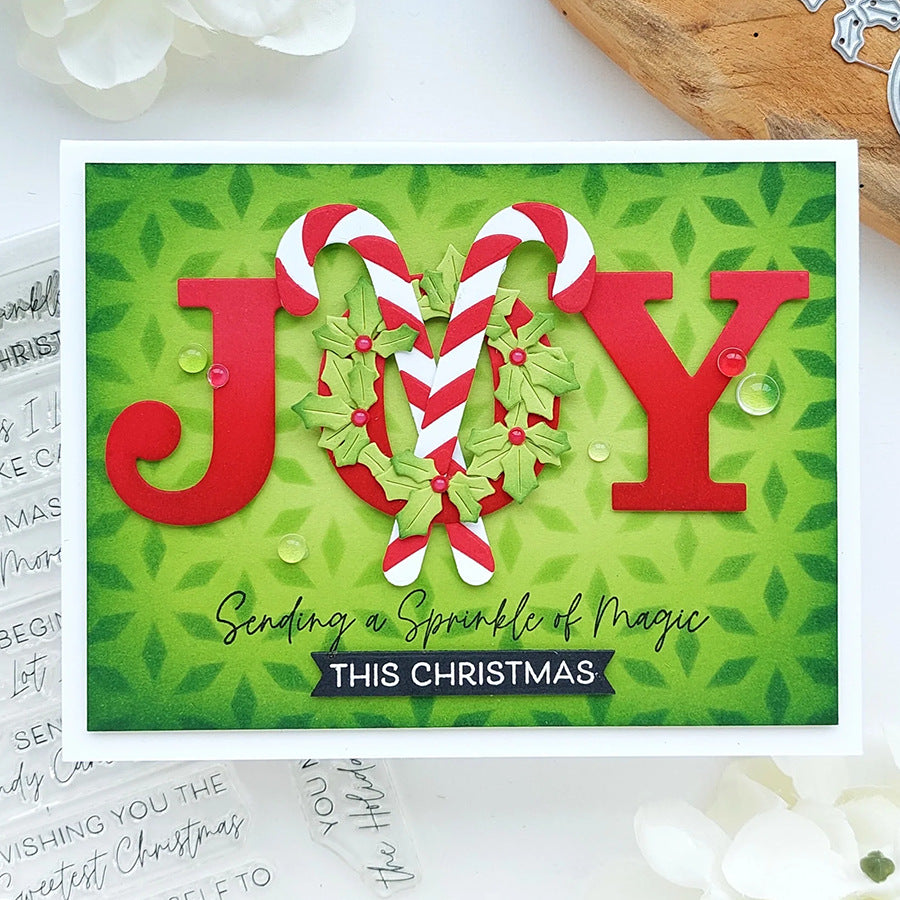 Christmas Candy Cane Metal Cutting Dies