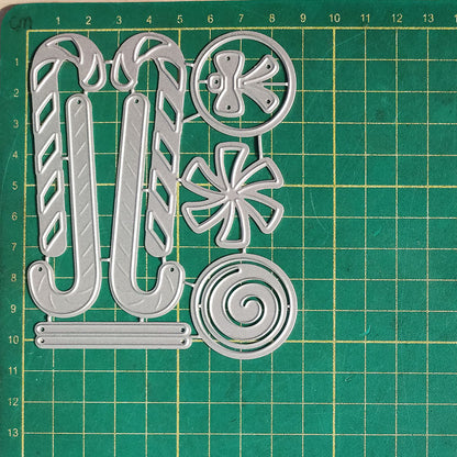 Christmas Candy Cane Metal Cutting Dies