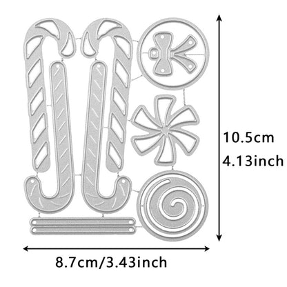Christmas Candy Cane Metal Cutting Dies