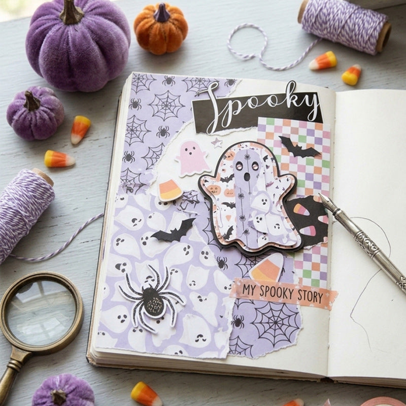 24PCS 6" Spooky Scrapbook Paper & Cardstock