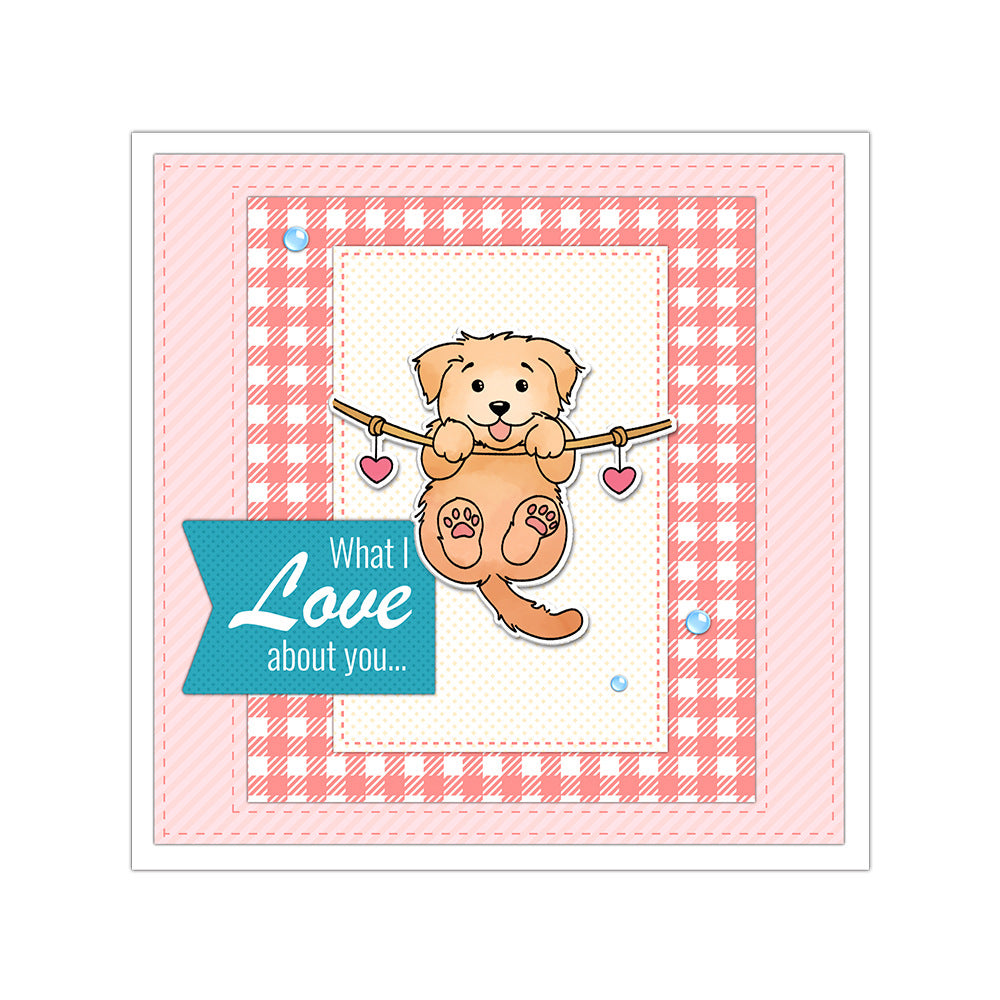 Valentine's Day Puppy Dies & Stamps Set