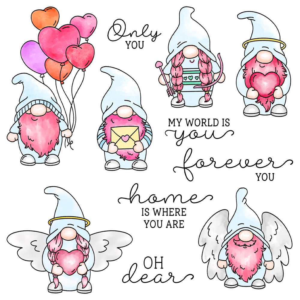 Valentine's Day Gnome Dies & Stamps Set
